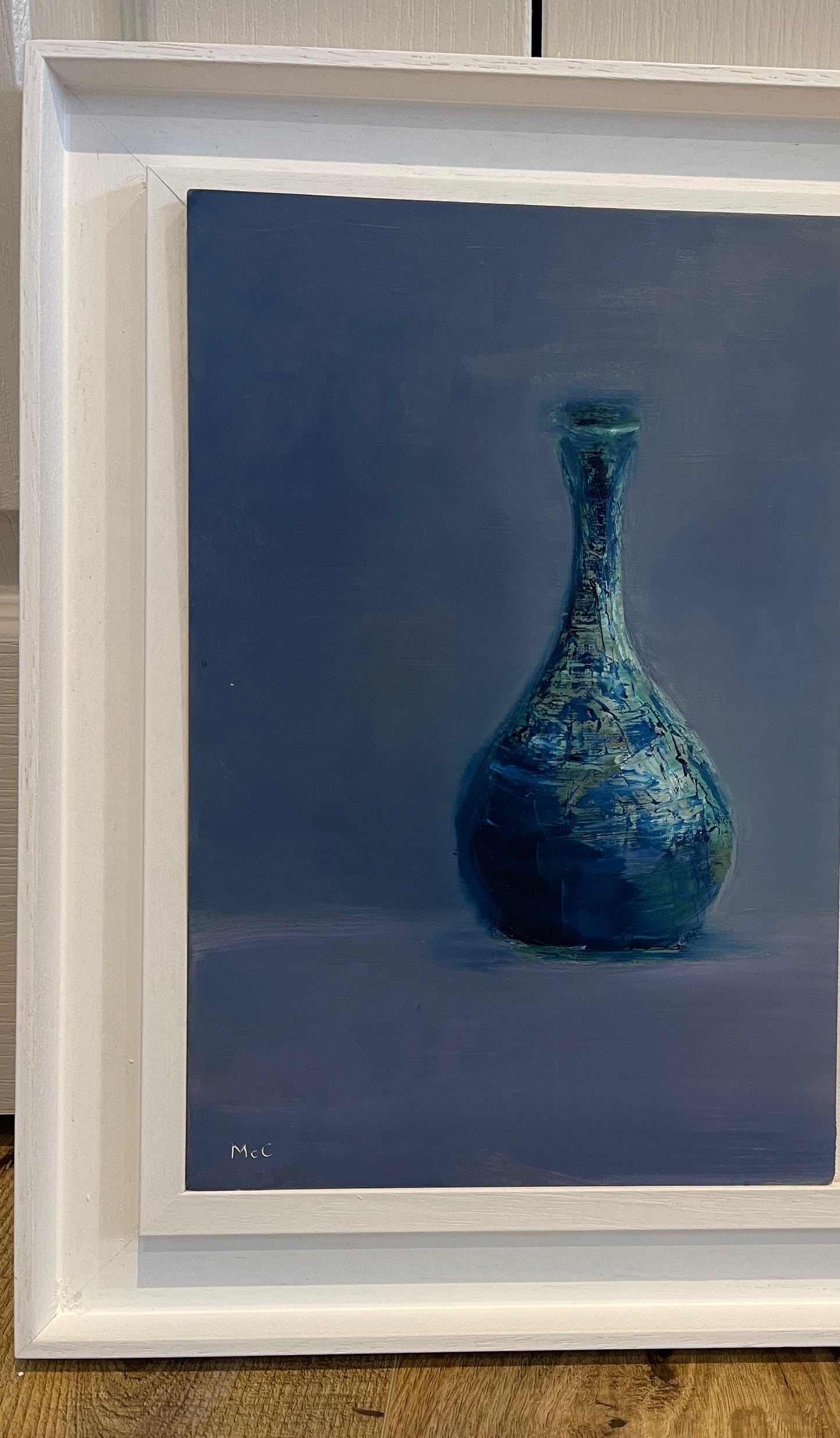 Blue Vase Contemporary Still Life | Original Oil Painting