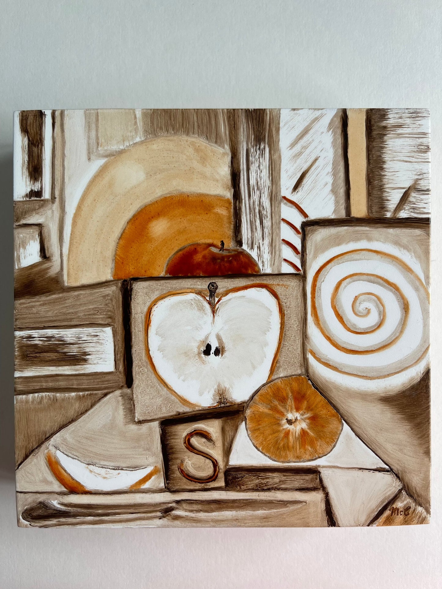 Apple #5 Still Life | Original Oil Painting | 6 x 6 inches