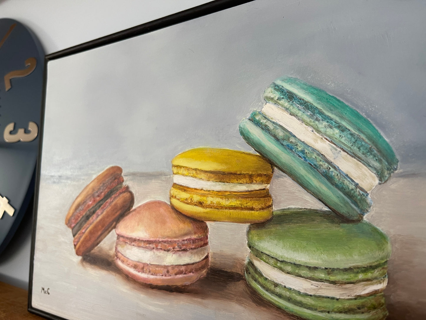 Macaroons Still Life | Original Oil Painting | 20 x 30 cm with optional frame