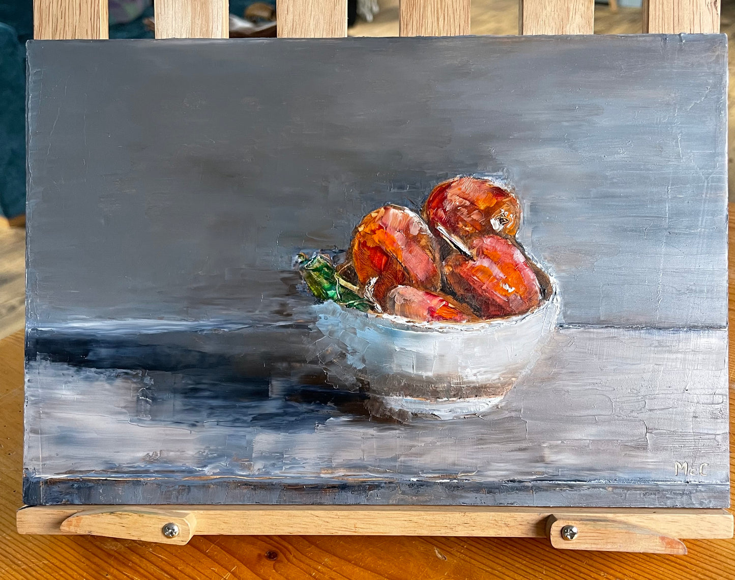 Plums Still Life | Original Oil Painting
