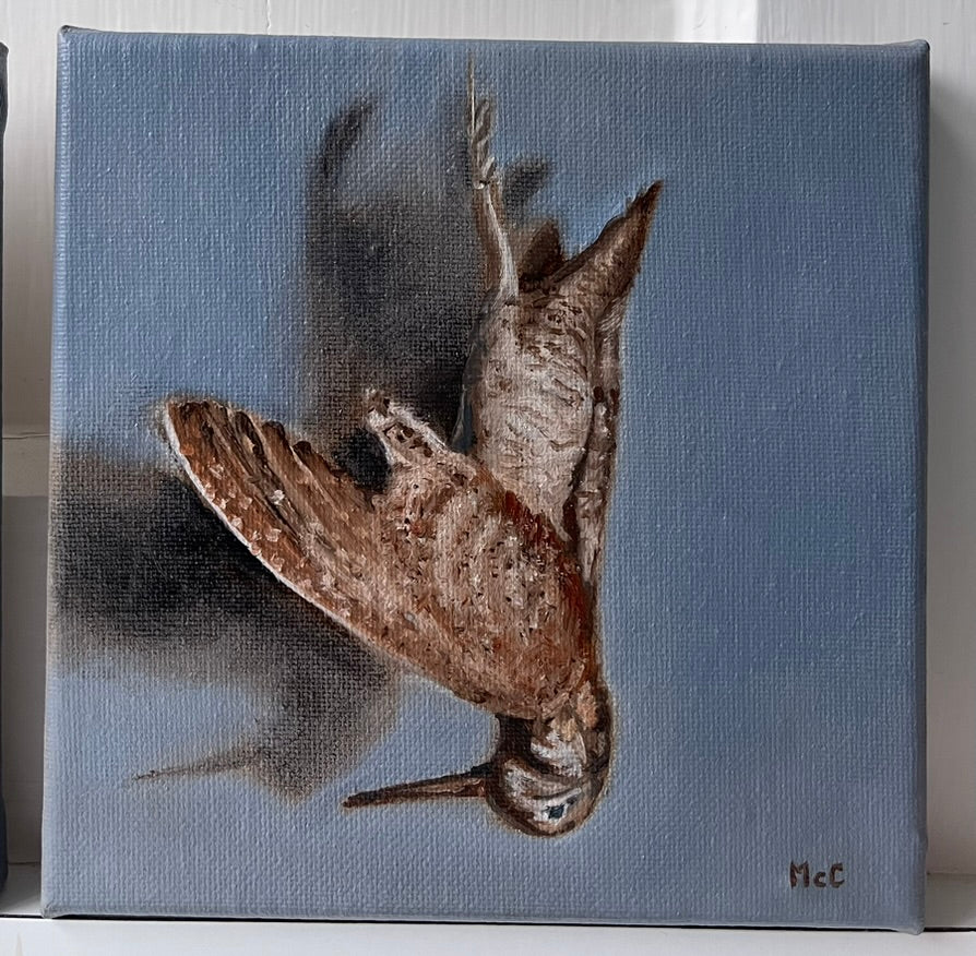 Woodcock | Original Oil Painting | 6 x 6 inches