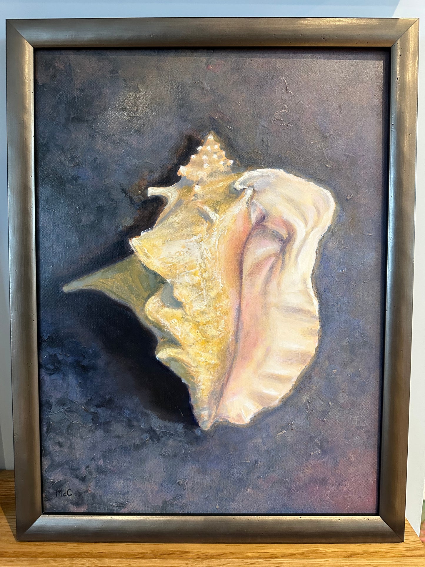 Conch Shell #2 Still Life | Original Oil Painting | 16 x 12 inches with optional frame