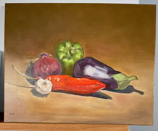 Vegetables Still Life | Original Oil Painting | 20 x 16 inches
