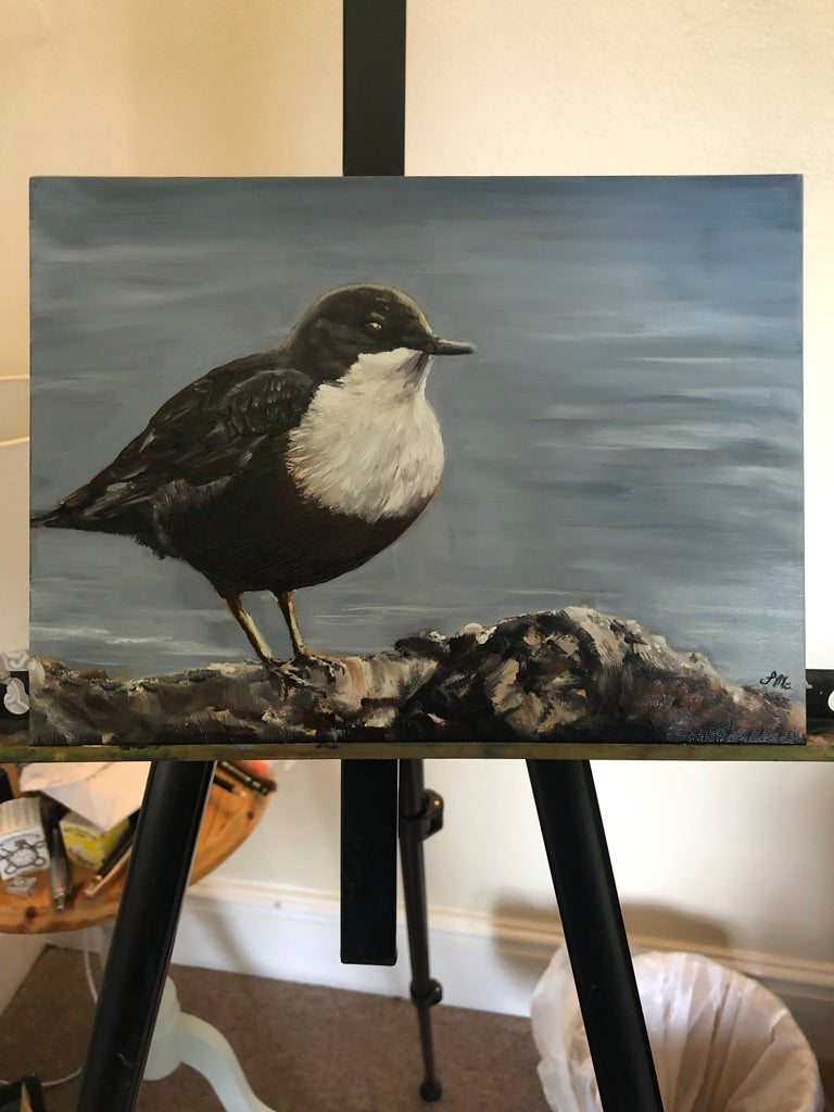 Dipper | Original Oil Painting | 7 x 9.5 inches